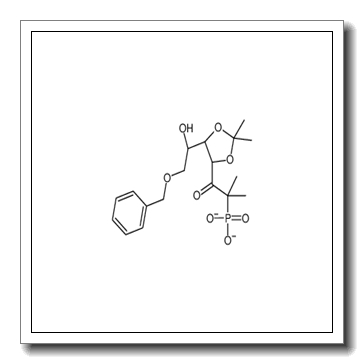 1-[(4R,5R)-5-[(1R)-1-hydroxy-2-phenylmethoxyethyl]-2,2-dimethyl-1,3-dioxolan-4-yl]-2-methyl-2-phosphonatopropan-1-one CAS 89291-71-4