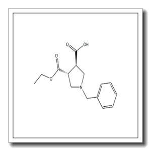 反式-1-苄基-3-甲酸-4-羧酸乙酯吡咯烷