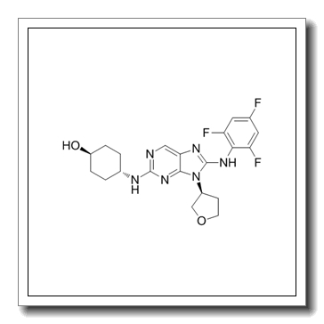 4-[[9-[(3S)-oxolan-3-yl]-8-(2,4,6-trifluoroanilino)purin-2-yl]amino]cyclohexan-1-ol CAS 899805-25-5