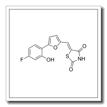 5-[[5-(4-Fluoro-2-hydroxyphenyl)-2-furanyl]methylene]-2,4-thiazolidinedione CAS 900515-16-4