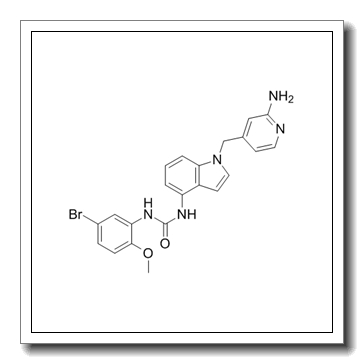 1-[1-[(2-aminopyridin-4-yl)methyl]indol-4-yl]-3-(5-bromo-2-methoxyphenyl)urea CAS 900573-88-8