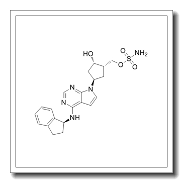 [(1S,2S,4R)-4-{4-[(1S)-2,3-Dihydro-1H-inden-1-ylamino]-7H-pyrrolo [2,3-d]pyrimidin-7-yl}-2-hydroxycyclopentyl]methyl sulfamate CAS 905579-51-3