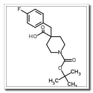 n-boc-4-(4′-fluoro) benzyl-4-piperidine carboxylic acid