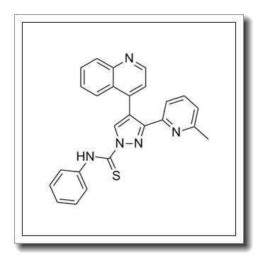 3-(6-methylpyridin-2-yl)-N-phenyl-4-quinolin-4-ylpyrazole-1-carbothioamide CAS 909910-43-6