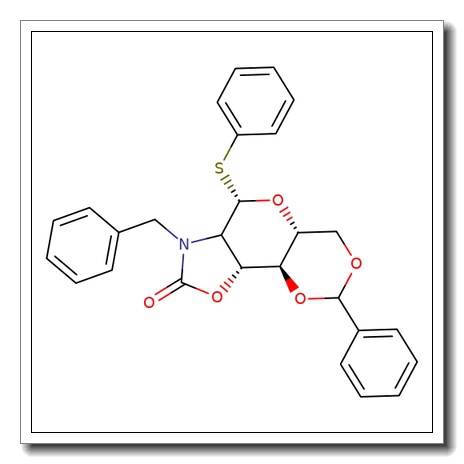 Phenyl N-Benzyl-2-amino-4,6-O-benzylidene-2-N,3-O-carbonyl-2-deoxy-1-thio-b-D-glucopyranoside CAS 910805-49-1