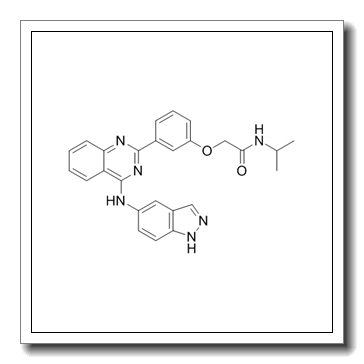 2-[3-[4-(1H-indazol-5-ylamino)quinazolin-2-yl]phenoxy]-N-propan-2-ylacetamide CAS 911417-87-3