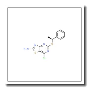 (S)-7-氯-5-((1-苯基乙基)硫基)噻唑并[4,5-D]嘧啶-2-胺