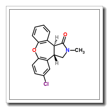 5-chloro-2-methyl-2,3,3a,12b-tetrahydro-1H-dibenzo[2,3:6,7]oxepino[4,5-c]pyrrol-1-one CAS 912356-08-2