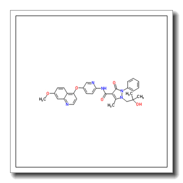 1-(2-hydroxy-2-methylpropyl)-N-[5-(7-methoxyquinolin-4-yl)oxypyridin-2-yl]-5-methyl-3-oxo-2-phenylpyrazole-4-carboxamide CAS 913376-83-7