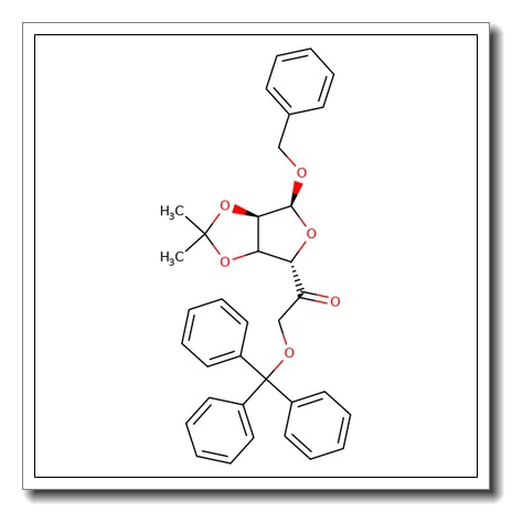 Benzyl 2,3-O-isopropylidene-6-O-trityl-5-keto-a-D-mannofuranose CAS 91364-12-4