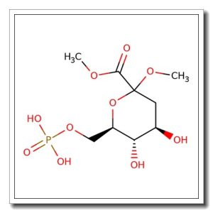 Methyl (methyl 3-deoxy-D-arabino-hept-2-ulopyranosid)onate-7-phosphate