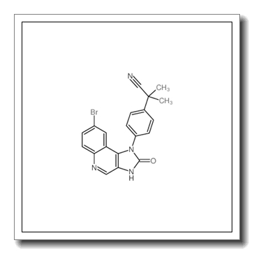 2-[4-(8-bromo-2-oxo-3H-imidazo[4,5-c]quinolin-1-yl)phenyl]-2-methylpropanenitrile CAS 915019-53-3