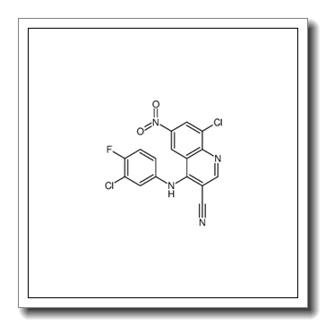 8-Chloro-4-[(3-chloro-4-fluorophenyl)amino]-6-nitro-3-quinolineca rbonitrile CAS 915369-47-0