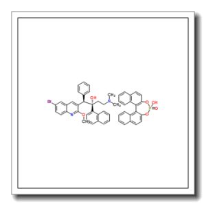 (1R)-1-(6-Bromo-2-methoxy-3-quinolinyl)-4-(dimethylamino)-2-(1-naphthyl)-1-phenyl-2-butanol-dinaphtho[2,1-d:1′,2′-f][1,3,2]dioxaphosphepin-4-ol 4-oxide (1:1)