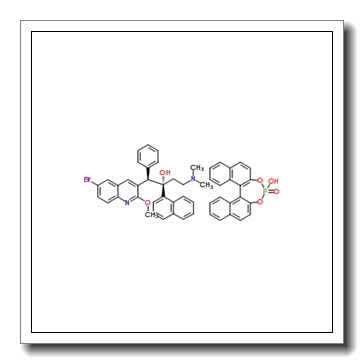 (1R)-1-(6-Bromo-2-methoxy-3-quinolinyl)-4-(dimethylamino)-2-(1-naphthyl)-1-phenyl-2-butanol-dinaphtho[2,1-d:1',2'-f][1,3,2]dioxaphosphepin-4-ol 4-oxide (1:1) CAS 916329-20-9