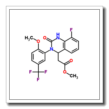 Methyl {8-fluoro-3-[2-methoxy-5-(trifluoromethyl)phenyl]-2-oxo-1,2,3,4-tetrahydro-4-quinazolinyl}acetate CAS 917389-21-0