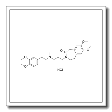3-[3-[2-(3,4-dimethoxyphenyl)ethyl-methylamino]propyl]-7,8-dimethoxy-2,5-dihydro-1H-3-benzazepin-4-one,hydrochloride CAS 91940-87-3