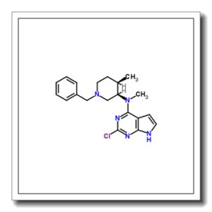 N-[(3R,4R)-1-Benzyl-4-methyl-3-piperidinyl]-2-chloro-N-methyl-7H-pyrrolo[2,3-d]pyrimidin-4-amine