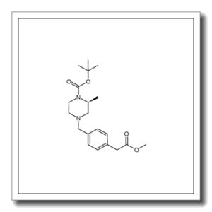 1,1-dimethylethyl (2S)-2-methyl-4-((4-(2-(methyloxy)-2-oxoethyl)phenyl)methyl)-1-piperazinecarboxylate