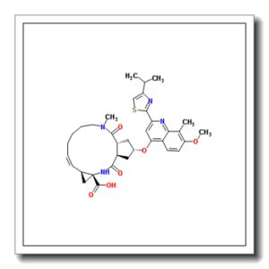 (2R,3aR,10Z,11aS,12aR,14aR)-2-{[2-(4-Isopropyl-1,3-thiazol-2-yl)-7-methoxy-8-methyl-4-quinolinyl]oxy}-5-methyl-4,14-dioxo-2,3,3a,4,5,6,7,8,9,11a,12,13,14,14a-tetradecahydrocyclopenta[c]cyclopropa[g][1,6]diazacyclotetradecine-12a(1H)-carboxylic acid