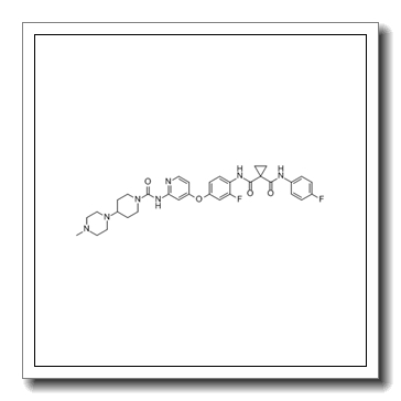 1-N'-[2-fluoro-4-[2-[[4-(4-methylpiperazin-1-yl)piperidine-1-carbonyl]amino]pyridin-4-yl]oxyphenyl]-1-N-(4-fluorophenyl)cyclopropane-1,1-dicarboxamide CAS 928037-13-2