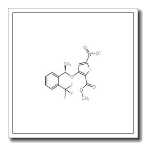 (R)-5-硝基-3-(1-(2-(三氟甲基)苯基)乙氧基)噻吩-2-羧酸甲酯