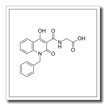 2-[(1-benzyl-4-hydroxy-2-oxoquinoline-3-carbonyl)amino]acetic acid CAS 931398-72-0