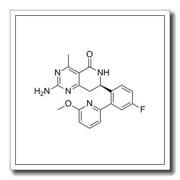 (7R)-2-amino-7-[4-fluoro-2-(6-methoxypyridin-2-yl)phenyl]-4-methyl-7,8-dihydro-6H-pyrido[4,3-d]pyrimidin-5-one CAS 934343-74-5