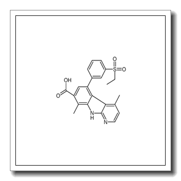 5-[3-(Ethylsulfonyl)phenyl]-4,8-dimethyl-9H-pyrido[2,3-b]indole-7 -carboxylic acid CAS 934542-76-4