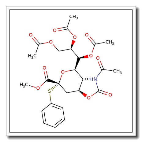Methyl 5-Acetamido-7,8,9-tri-O-acetyl-5-N,4-O-carbonyl-3,5-dideoxy-2-S-phenyl-2-thio-D-glycero-b-D-galacto-2-nonulopyranosylonate CAS 934591-76-1