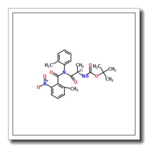 2-Methyl-2-propanyl {(2S)-1-[(2-methyl-6-nitrobenzoyl)(2-methylphenyl)amino]-1-oxo-2-propanyl}carbamate