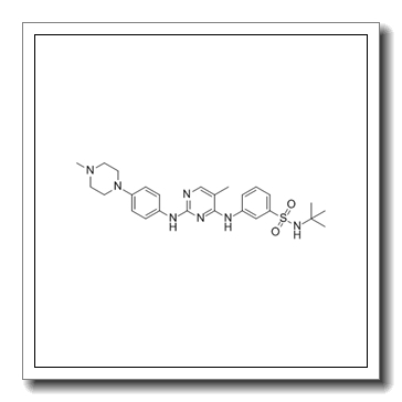 N-tert-butyl-3-[[5-methyl-2-[4-(4-methylpiperazin-1-yl)anilino]pyrimidin-4-yl]amino]benzenesulfonamide CAS 936091-14-4