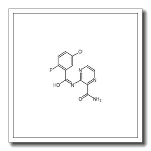 3-[(5-Chloro-2-fluorobenzoyl)amino]-2-pyrazinecarboxamide