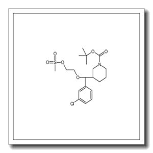 2-Methyl-2-propanyl (3R)-3-[(R)-(3-chlorophenyl){2-[(methylsulfon yl)oxy]ethoxy}methyl]-1-piperidinecarboxylate