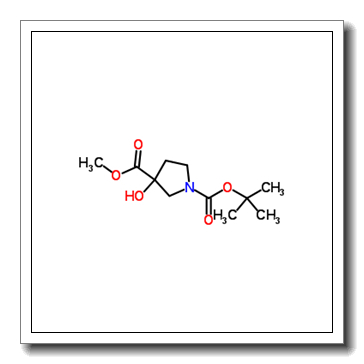 1-O-tert-butyl 3-O-methyl 3-hydroxypyrrolidine-1,3-dicarboxylate CAS 942190-61-6
