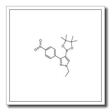1-Ethyl-3-(4-nitrophenyl)-4-(4,4,5,5-tetramethyl-1,3,2-dioxaborol an-2-yl)-1H-pyrazole CAS 942920-11-8
