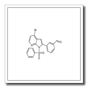 3-[4-Bromo-1-(phenylsulfonyl)-1H-pyrrolo[2,3-b]pyridin-2-yl]benza ldehyde CAS 942920-67-4