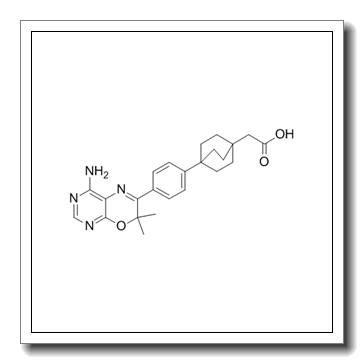 2-[4-[4-(4-amino-7,7-dimethylpyrimido[4,5-b][1,4]oxazin-6-yl)phenyl]-1-bicyclo[2.2.2]octanyl]acetic acid CAS 942999-61-3