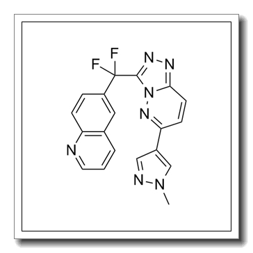 6-[difluoro-[6-(1-methylpyrazol-4-yl)-[1,2,4]triazolo[4,3-b]pyridazin-3-yl]methyl]quinoline CAS 943540-75-8