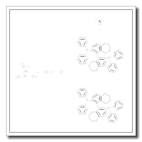 Dimethylammoniumdichlorotri(μ-chloro)bis[(S)-(-)-2,2'-bis(diphenylphosphino)-5,5',6,6',7,7',8,8'-octahydro-1,1'-binaphthyl]diruthenate(II)[NH2Me2][{RuCl((S)-H8-binap)}2(μ-Cl)3] CAS 944451-12-1 