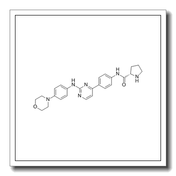(S)-N-(4-(2-((4-morpholinophenyl)amino)pyrimidin-4-yl)phenyl)pyrrolidine-2-carboxamide CAS 945755-56-6