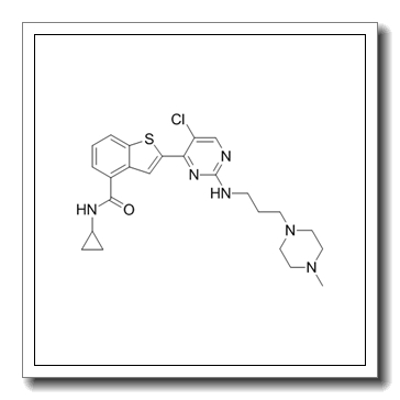 2-{5-chloro-2-[3-(4-methyl-piperazin-1-yl)-propylamino]-pyrimidin-4-yl}-benzo[b]thiophene-4-carboxylic acid cyclopropylamide CAS 946518-61-2