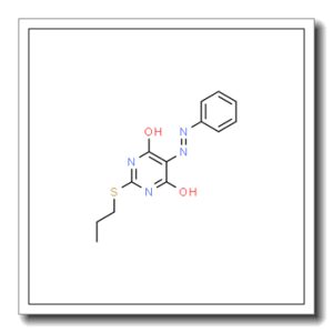 (E)-5-(苯基二)-2-(丙硫基)嘧啶-4,6-二醇
