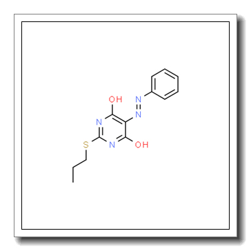 (E)-5-(苯基二)-2-(丙硫基)嘧啶-4,6-二醇