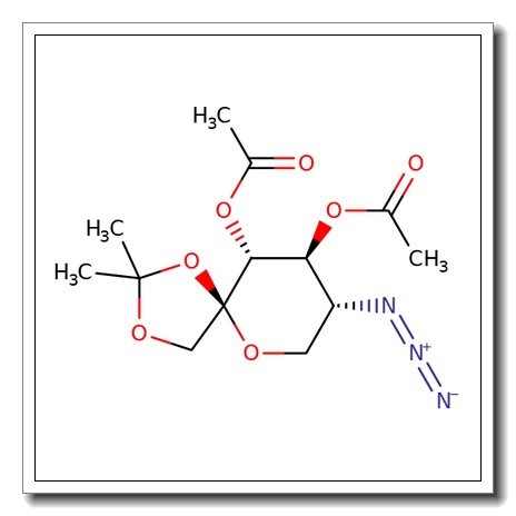 3,4-Di-O-acetyl-5-azido-5-deoxy-1,2-O-isopropylidene-b-D-fructose CAS 94801-00-0