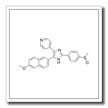 4-[4-(6-methoxynaphthalen-2-yl)-2-(4-methylsulfinylphenyl)-1H-imidazol-5-yl]pyridine CAS 948557-43-5