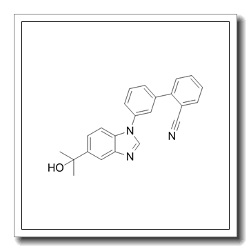 2-[3-[5-(2-hydroxypropan-2-yl)benzimidazol-1-yl]phenyl]benzonitrile CAS 951650-22-9