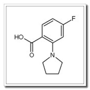 2-(1-吡咯烷基)-4-氟苯甲酸