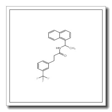 N-(1-naphthalen-1-ylethyl)-3-[3-(trifluoromethyl)phenyl]propanamide CAS 955371-05-8