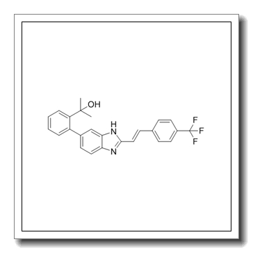 2-[2-[2-[(E)-2-[4-(trifluoromethyl)phenyl]ethenyl]-3H-benzimidazol-5-yl]phenyl]propan-2-ol CAS 956274-94-5